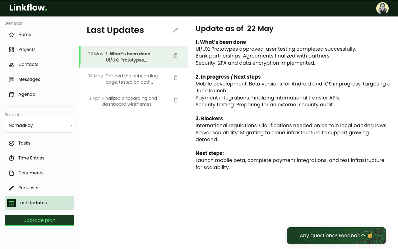 Last updates