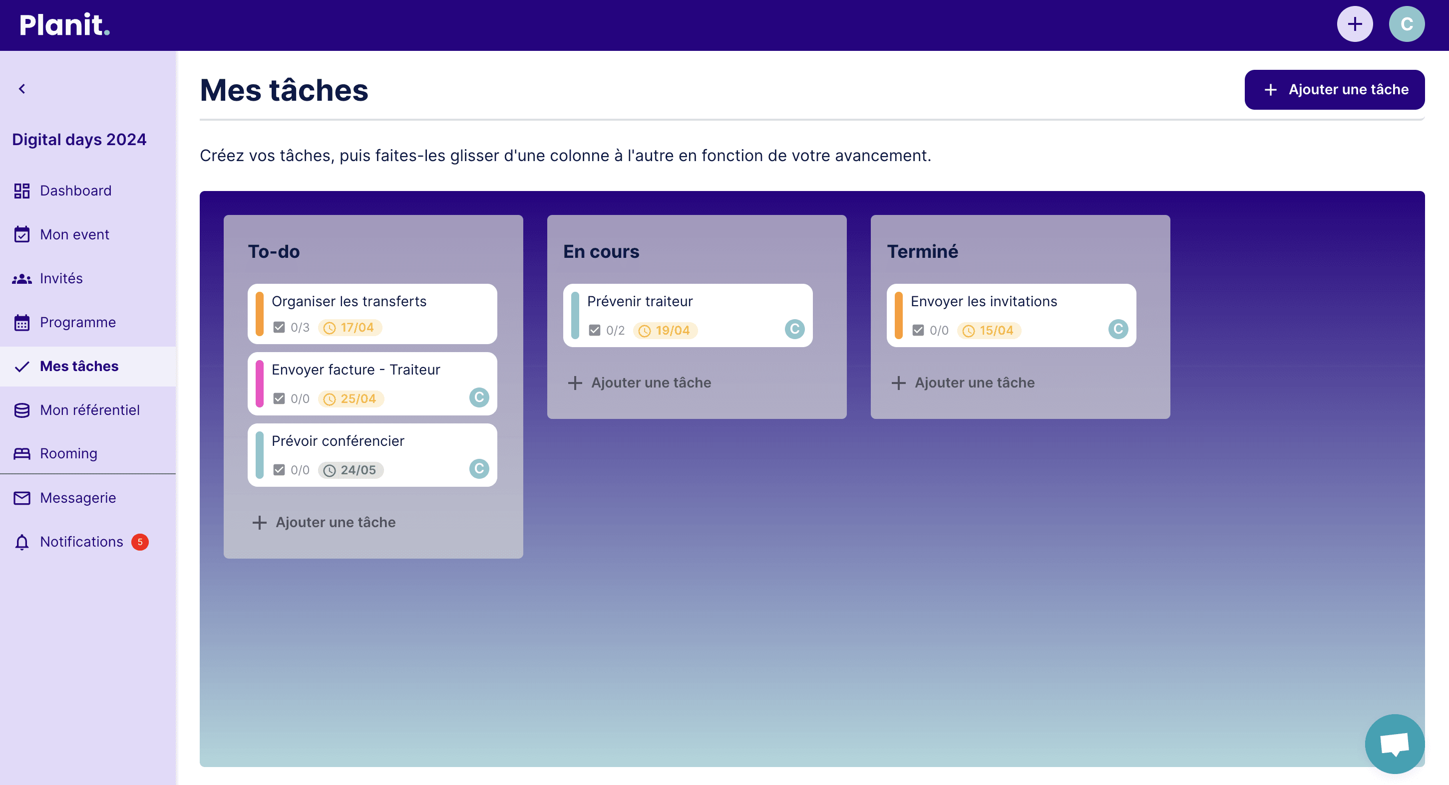 Tasks manager